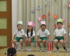 ９月の誕生会ありました(幼児)